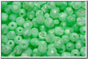 B�hm. Glasschliffperle, feuerpol., 4mm, peridot, moonlight, 50 Stk.
