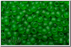 R-11-0007bf, TOHO Rocailles, 11/0, grass green, trans., matte, 10g