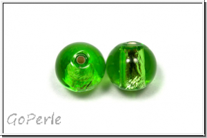 b�hm. Lampenperle, rund, 10mm, peridot, trans., Silbereinzug, 1 Stk.