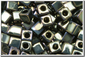 SB-03-0458, MIYUKI Squares, 3mm, brown, met., iris., 10g