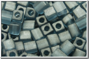 SB-03-2411f, MIYUKI Squares, 3mm, blue, montana, trans., matte, 10g