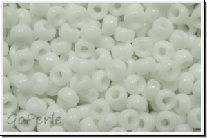 RR-08-0402, MIYUKI Rocailles, 08/0, white, op., 10g