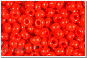 RR-08-0407, MIYUKI Rocailles, 08/0, red, op., 10g