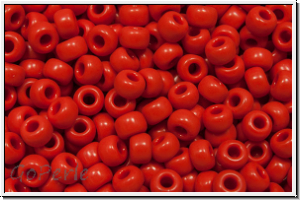 RR-08-0408, MIYUKI Rocailles, 08/0, red, dk., op., 10g