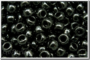 R-08-0049, TOHO Rocailles, 08/0, black, op., 10g