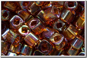 TC-03-0177, TOHO Cubes, 3mm, topaz, sm., trans., AB, 10g