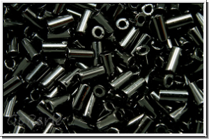 TBU-1-0049, TOHO Bugle 1", 3mm, black, op., 10g