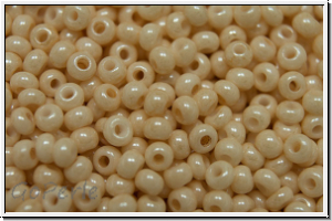 b�hm. Rocailles, 11/0, white, alabaster, champagne luster, 10g