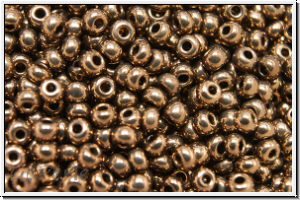 b�hm. Rocailles, 11/0, black, op., nut bronze, 10g