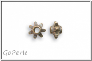 Spacer "Blume" VINTAJ, 5,5x3,5mm, antikmessingfb., Messing, 1 Stk.