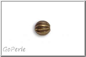 Spacer "Melone" VINTAJ, 4mm, antikmessingfb., Messing, 1 Stk.