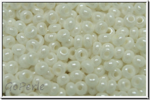 b�hm. Rocailles, 11/0, white, alabaster, luster, 10g