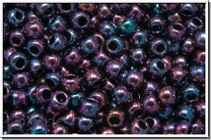 R-11-0504, TOHO Rocailles, 11/0, violet, higher met., iris., 10g