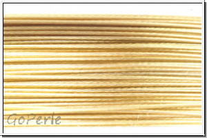 Schmuckdraht, 0,45 mm, 7 Str�nge, nylonumm., hellgold, Preis/m