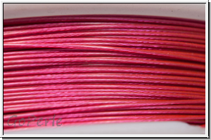 Schmuckdraht, 0,45 mm, 7 Str�nge, nylonumm., hot pink, Preis/m