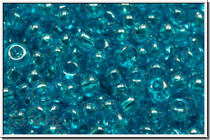 b�hm. Rocailles, 09/0, blue, capri, trans., luster, 10g