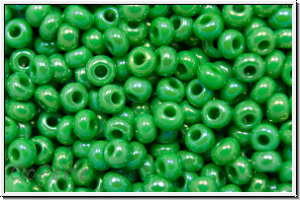 b�hm. Rocailles, 10/0, jade, op., gilded, marbled, 10g