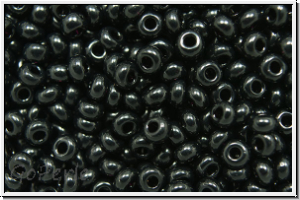 b�hm. Rocailles, 10/0, black, op., 10g