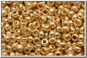 b�hm. Rocailles, 11/0, gold, galv., met., 10g