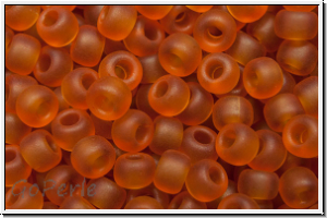 RR-08-0133f, MIYUKI Rocailles, 08/0, amber, trans., matte, 10g
