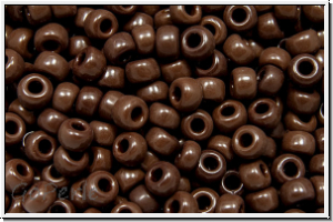 RR-08-0409, MIYUKI Rocailles, 08/0, brown, op., 10g