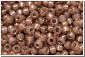 RR-08-0641, MIYUKI Rocailles, 08/0, bronze, opal, silver-ld., 10g