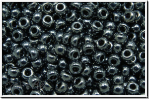 RR-11-0451, MIYUKI Rocailles, 11/0, hematite, met., 10g
