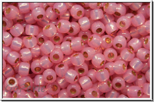 R-11-2106PF, TOHO Rocailles, 11/0, rose, opal, silver-ld., perm.-finish, 10g
