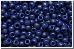 R-11-2607f, TOHO Rocailles, 11/0, blue, navy, semi glazed, 10g