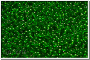 b�hm. Rocailles, 16/0, green, kelly, trans., 5g