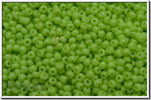 b�hm. Rocailles, 16/0, green, mint, lt., op., 5g
