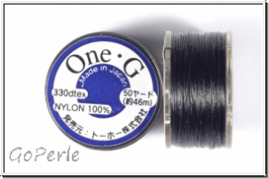 TOHO OneG Beading-Thread F�delgarn, black, 1 Spule