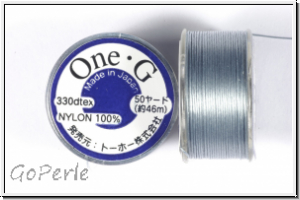 TOHO OneG Beading-Thread F�delgarn, grey, 1 Spule