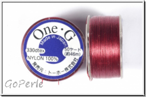 TOHO OneG Beading-Thread F�delgarn, burgundy, 1 Spule