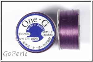 TOHO OneG Beading-Thread F�delgarn, violet, 1 Spule