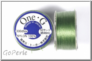 TOHO OneG Beading-Thread F�delgarn, green, 1 Spule