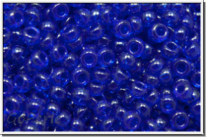 RR-11-0176, MIYUKI Rocailles, 11/0, cobalt, trans., luster, 10g