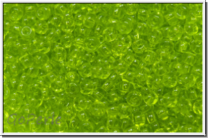 R-11-0004, TOHO Rocailles, 11/0, lime green, trans., 10g