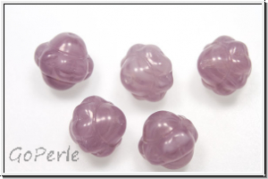 b�hm. Glasperle, Kreisel, 9mm, amethyst, lt., opal, meliert, 1 Stk.