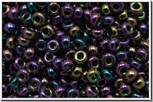 RR-11-0454, MIYUKI Rocailles, 11/0, purple, met., iris., 10g