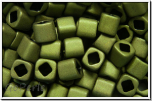 TC-03-0617, TOHO Cubes, 3mm, olivine, met., matte, 10g