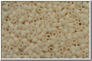 DB1510, MIYUKI Delica, 11/0, white, blushed, op., matte, 5g