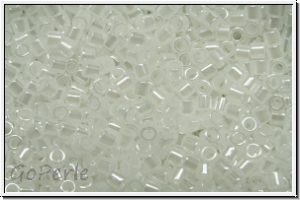DBS0231, MIYUKI Delicas, 15/0, white pearl, ceylon, 5g