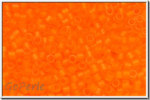 DB0744, MIYUKI Delica, 11/0, orange, trans., matte, 5g