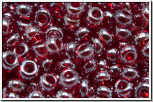 b�hm. Rocailles, 08/0, garnet, trans., luster, 10g