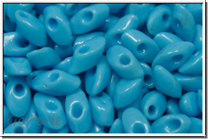 LMA-0413, MIYUKI Long Magatamas, 4x7mm, turquoise blue, op., 80 Stk.