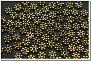 Spacer "Daisy", 4x1mm, anitkmessingfb., Metall, 25 Stk.