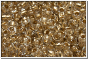 b�hm. Rocailles, 09/0, crystal, trans., bronze-ld., 10g