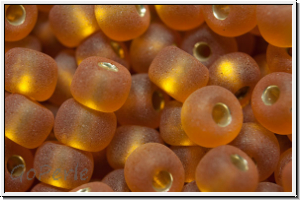 b�hm. Rocailles, 05/0, topaz, trans., silver-ld., matte, 10g
