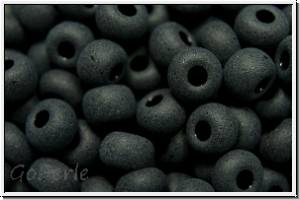 b�hm. Rocailles, 06/0, black, op., matte, 10g